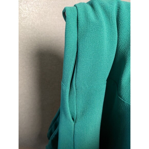 Lush Women's Small Novak Split Neck Three Quarter Sleeve Dress Popover Green - Picture 10 of 10